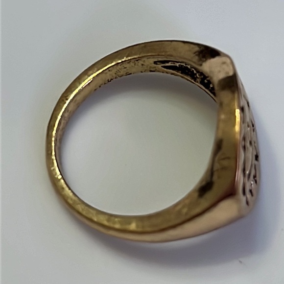 Third Eye Gold-Tone Signet Ring - Picture 5 of 16